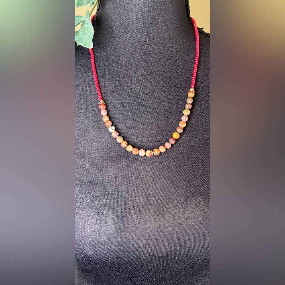 SIMPLE HIPPIE BOHO BEADED NECKLACE